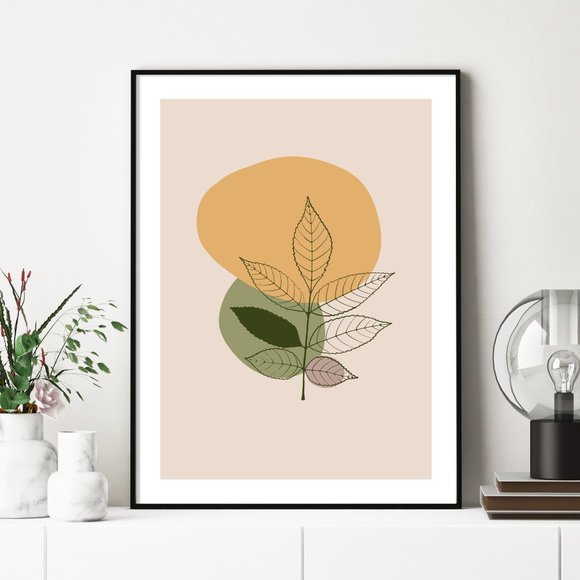 Modern Minimalist Abstract Nature Boho Wall Art Print Home Decor [No Fra… - Picture 2 of 5